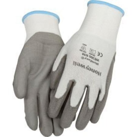 Honeywell North Honeywell WorkEasy® WE300L Cut Resistant Gloves w/HPPE Gray Shell & Polyurethane Palm, Large WE300-L